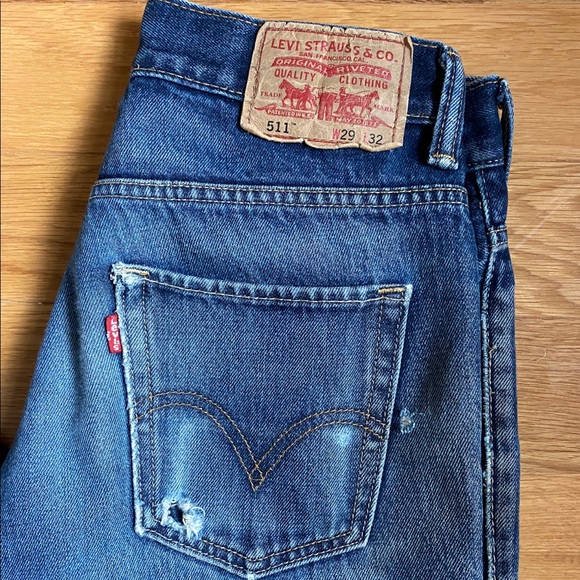Vtg Levi’s 511 Broken In Straight Leg Jeans - Picture 8 of 8